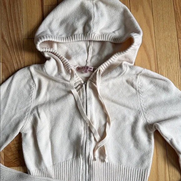 Bailey Rose Set two pieces Cream Knit High-Waist Pants and jacket - Picture 10 of 12